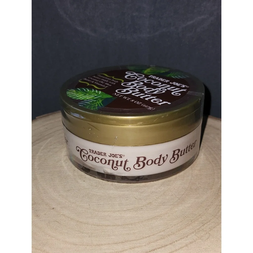 Trader Joe's Coconut‎ Body Butter Coconut Oil, Shea Butter & Vitamin E, 8 oz